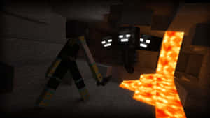 Minecraft Wither Boss Battle Wallpaper