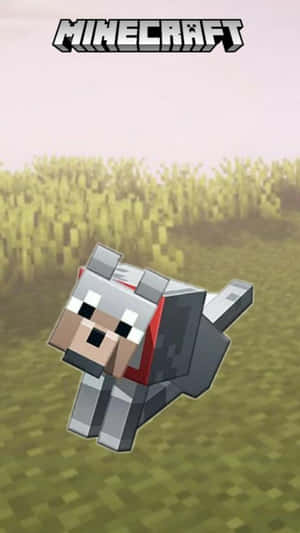 Minecraft Wolf 1080 X 1920 Wallpaper Wallpaper