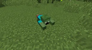 Minecraft Zombie In Action Wallpaper