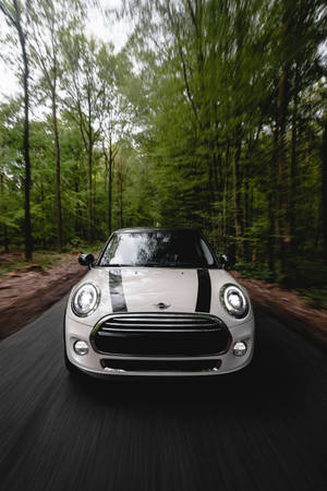 Mini Cooper Front View Wallpaper