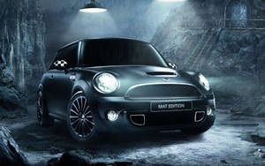 Mini Cooper In Black Shade Wallpaper