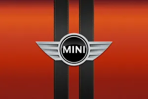 Mini Cooper Logo Orange Wallpaper