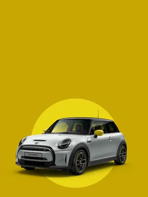 Mini Cooper S E Electric Yellow Background Wallpaper