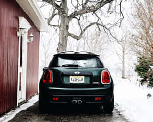 Mini Cooper S In An Elegant Outdoor Setting Wallpaper