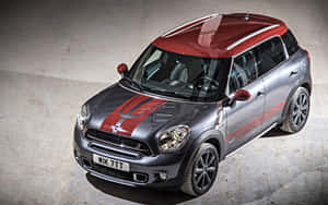 Mini Cooperwith Red Stripes Wallpaper