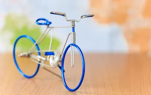 Miniature Blue Bicycle Wallpaper