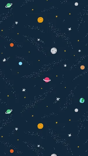Miniature Planets Galaxy Tumblr Iphone Wallpaper