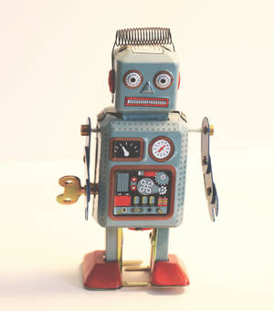 Miniature Vintage Robot Wallpaper