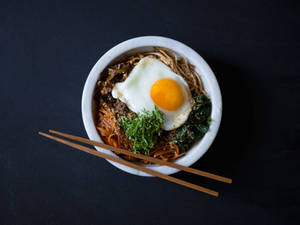 Minimal Aesthetic Bibimbap Wallpaper