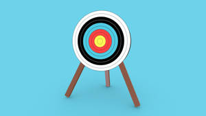 Minimal Archery Target Board Wallpaper