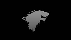 Minimal Dark House Stark Sigil Wallpaper