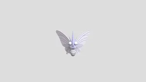 Minimalist 3d Venomoth Wallpaper