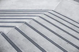 Minimalist Aesthetic Desktop Concrete Stairs Wallpaper