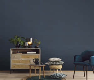 Minimalist And Chic Living Area Design Wallpaper