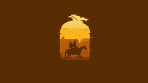 Minimalist Animal Illustration Wallpaper