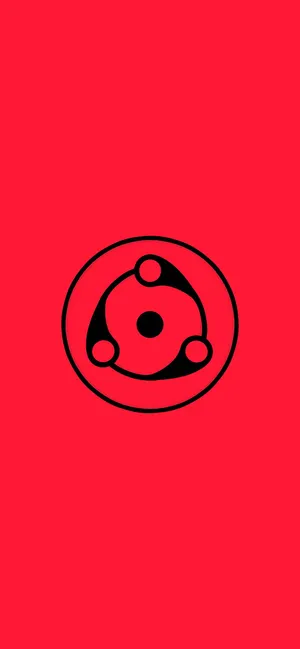 Minimalist Anime Phone Mangekyou Sharingan Wallpaper