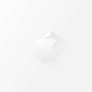 Minimalist Apple Logo White Ipad Wallpaper