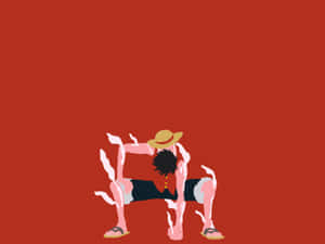 Minimalist Art Of One Piece Character Wallpaper