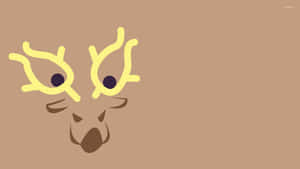 Minimalist Art Of Stantler Wallpaper