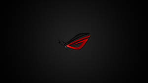 Minimalist Asus Rog On Black Wallpaper