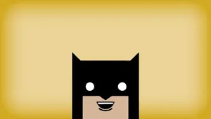 Minimalist Batman Cartoon Artwork Wallpaper