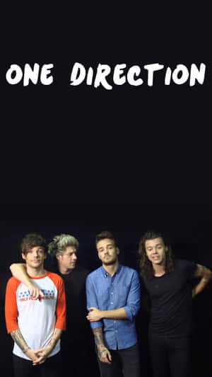 Minimalist Black 1 Direction Iphone Wallpaper