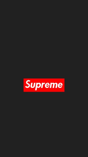 Minimalist Black Aesthetic Supreme Iphone Wallpaper