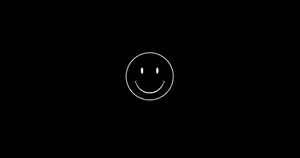 Minimalist Black Smiley Wallpaper