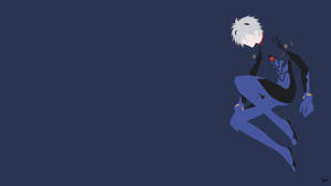 Minimalist Blue Kaworu Nagisa Wallpaper