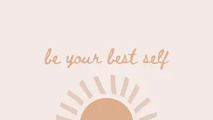 Minimalist Boho Inspirational Quote Desktop Wallpaper