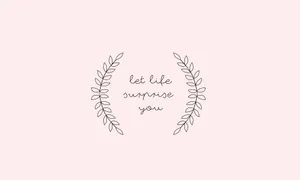 Minimalist Boho Inspirational Quote Desktop Wallpaper Wallpaper