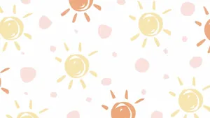 Minimalist Boho Sun Pattern Desktop Background Wallpaper