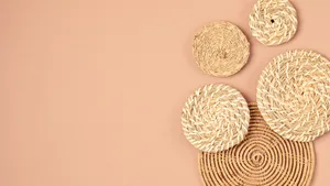 Minimalist Boho Woven Decor Wallpaper