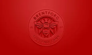 Minimalist Brentford Fc Club Logo Wallpaper