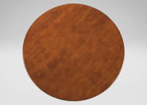 Minimalist Brown Round Shape Wallpaper