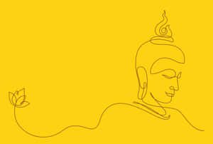 Minimalist Buddha Artwork Wallpaper