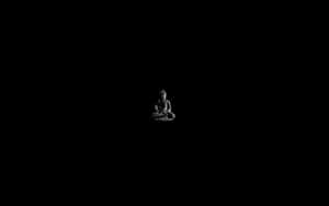 Minimalist Buddha Meditation Silhouette Wallpaper