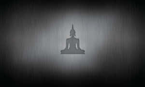 Minimalist Buddha Silhouette Wallpaper