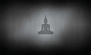 Minimalist Buddha Silhouette Wallpaper