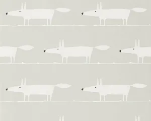 Minimalist Bull Terrier Pattern Wallpaper