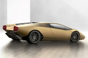 Minimalist Car On A Serene Road Wallpaper