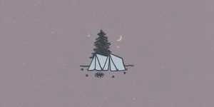 Minimalist Christmas Desktop Outdoors Wallpaper