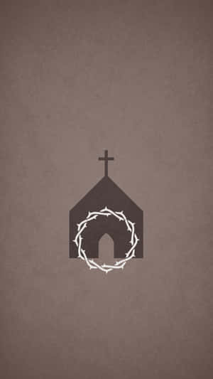 Minimalist_ Church_and_ Thorns Wallpaper