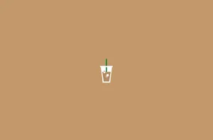 Minimalist Coffee Cup Design Wallpaper