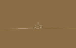 Minimalist Coffee Cup Design Wallpaper