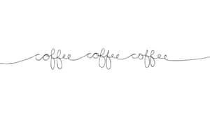 Minimalist Coffee Word Art.jpg Wallpaper