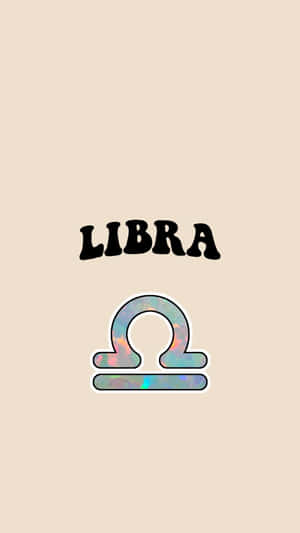 Minimalist Cute Libra Zodiac Symbol Wallpaper