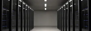 Minimalist Data Center Interior Wallpaper