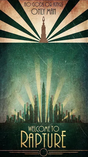 Minimalist Deco Bioshock Rapture Wallpaper