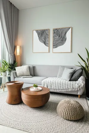 Minimalist Design Concept With Geometric Shapes Wallpaper